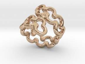Jagged Ring 21 - Italian Size 21 in 14k Rose Gold Plated Brass
