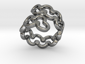 Jagged Ring 22 - Italian Size 22 in Fine Detail Polished Silver