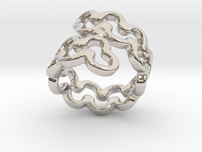 Jagged Ring 22 - Italian Size 22 in Platinum