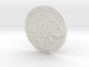 Monkey Island 3 | Verb Coin in White Natural Versatile Plastic