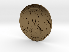 Monkey Island 3 | Verb Coin in Polished Bronze