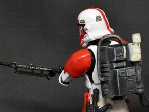PRHI Star Wars Shocktrooper Backpack 6" in Black Natural Versatile Plastic