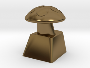 MushroomCap Artisan Cherry Keycap in Polished Bronze