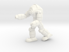 Neo Battlesuit Pose 1 in White Processed Versatile Plastic