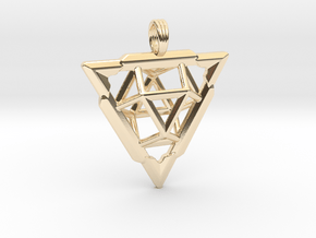 TRI-VECTOR SQUEEZE in 14K Yellow Gold
