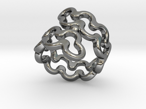 Jagged Ring 25 - Italian Size 25 in Fine Detail Polished Silver