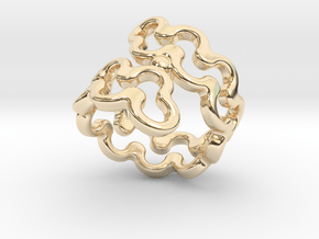 Jagged Ring 28 - Italian Size 28 in 14K Yellow Gold