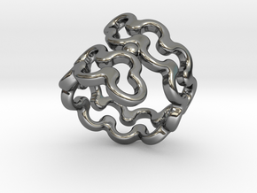 Jagged Ring 29 - Italian Size 29 in Fine Detail Polished Silver