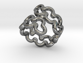Jagged Ring 31 - Italian Size 31 in Fine Detail Polished Silver