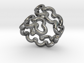 Jagged Ring 32 - Italian Size 32 in Fine Detail Polished Silver