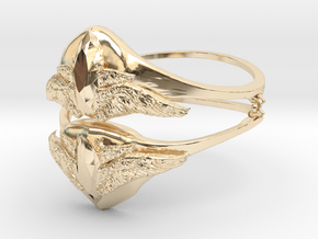 Samons ring (size = USA 5.5)  in 14k Gold Plated Brass