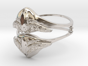 Samons ring (size = USA 5.5)  in Rhodium Plated Brass