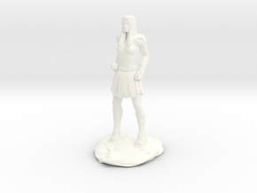 Amazon Warrior Queen With Sword in White Processed Versatile Plastic