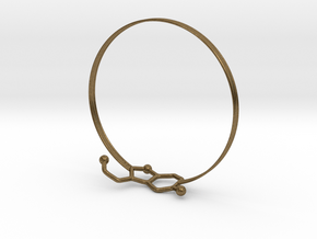 Serotonin Bracelet 65 Mm Embossed in Natural Bronze