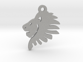 Lionhead Pendant in Aluminum