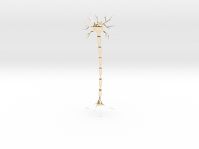 Neuron Pendant. in 14k Gold Plated Brass