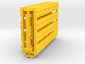 Double Rail Guardrail System 1-87 HO Scale in Yellow Processed Versatile Plastic