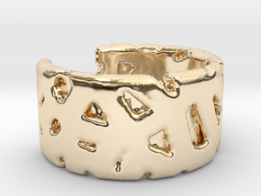 Bracelet Ø69 mm/Ø 2.71 inch in 14k Gold Plated Brass