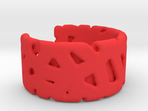 Bracelet Ø69 mm/Ø 2.71 inch in Red Processed Versatile Plastic