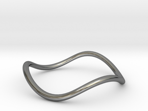 ZIG ZAG Ring in Fine Detail Polished Silver: 5 / 49
