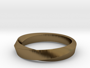 Mobius Ring Narrow Ring（Size 8) in Polished Bronze