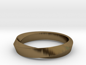 iRiffle Mobius Narrow Ring I (Size 10) in Polished Bronze