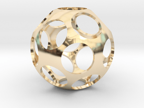 Ball Shaped Pendant in 14K Yellow Gold