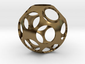 Ball Shaped Pendant in Polished Bronze