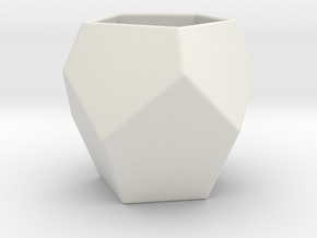 Eco Pottery in White Natural Versatile Plastic