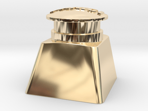 Panic Button Artisan Cherry Keycap in 14k Gold Plated Brass