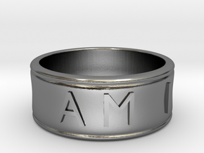 I AM | AM I Ring - size 7 in Polished Silver