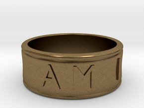 I AM | AM I Ring - size 7 in Natural Bronze