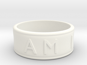 I AM | AM I Ring - size 7 in White Processed Versatile Plastic