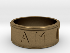 I AM | AM I Ring - size 8 in Natural Bronze