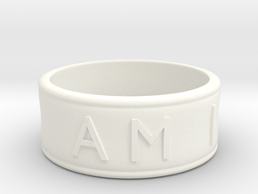 I AM | AM I Ring - size 8 in White Processed Versatile Plastic