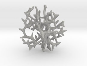 3-dimensional Coral Pendant in Aluminum