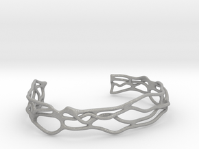 Bracelet abstract #5 medium size in Aluminum