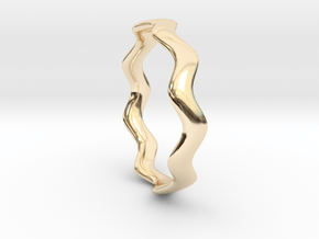 THIN WAVE Ring in 14K Yellow Gold