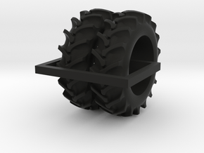 1/64 20.8-38 Rice and Cane tires - 1 pair in Black Natural Versatile Plastic