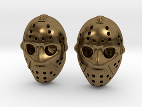 Jason Voorhees Mask lacelocks in Natural Bronze