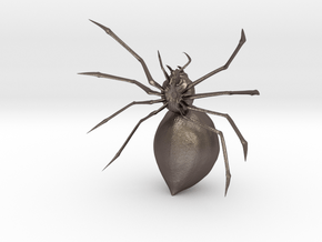 Toy Spider in Polished Bronzed Silver Steel