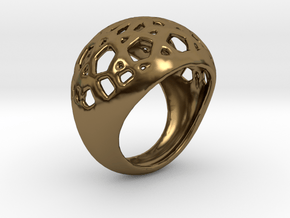 Jali Ring in Polished Bronze