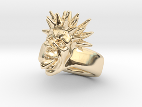 Joker Ring in 14k Gold Plated Brass