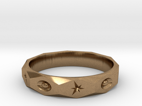 star spark ring  in Natural Brass: 7 / 54