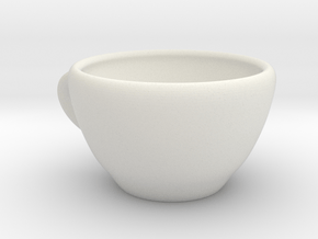 Coffee Mug in White Natural Versatile Plastic