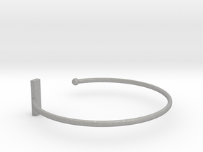 Fine Bracelet Ø 68 mm/2.677 inch R Large in Aluminum