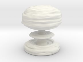 Huge Mushroom Cloud 30cm / 12in in White Natural Versatile Plastic