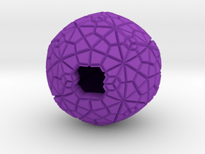 Gemetric Pendant in Purple Processed Versatile Plastic