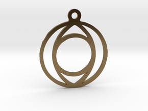 One. - Tribute to the Philosophy of Number in Polished Bronze