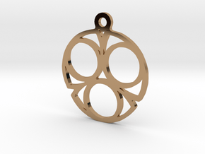 Three. - Tribute to the Philosophy of Number in Polished Brass